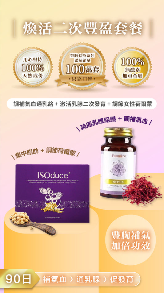 【輕熟女專屬：90天無痛二次豐盈】每天餐後10秒，告別空杯，找回緊緻飽滿